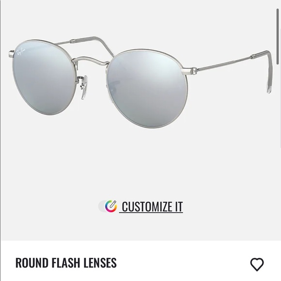 RAY BAN ROUND FLASH SUNGLASSES - Picture 3 of 3